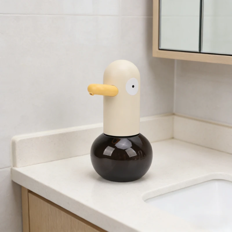 

Practical Automatic Soap Dispenser Rechargeable ABS Touchless Foam Soap Dispenser Sensor Portable Cute Cartoon Duck for Kitchen