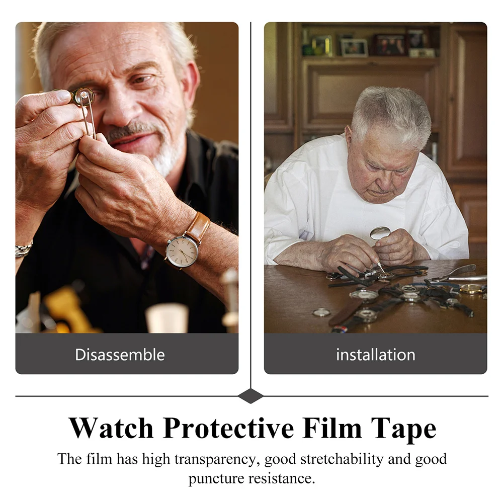 

2 Rolls Jewelry Protective Film Anti Static Watch Protection Tape Electric Seamless Pvc