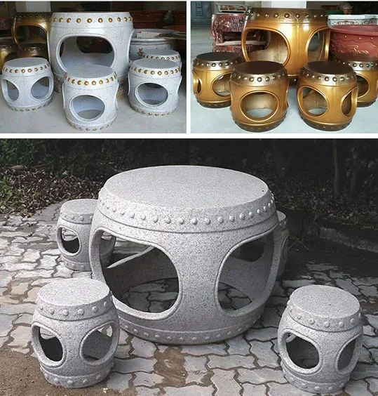 Stone table Stone stool Cement table Mould Drum stool Plastic model FRP Plastic steel chess and card bonsai viewing platform