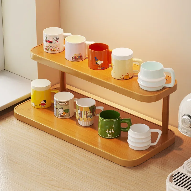 Cup Holder Water Cup Step-Type Storage Rack Multi-Functional Countertop Multi-Level Organizing Stand Toys Jewelry Storage Rack