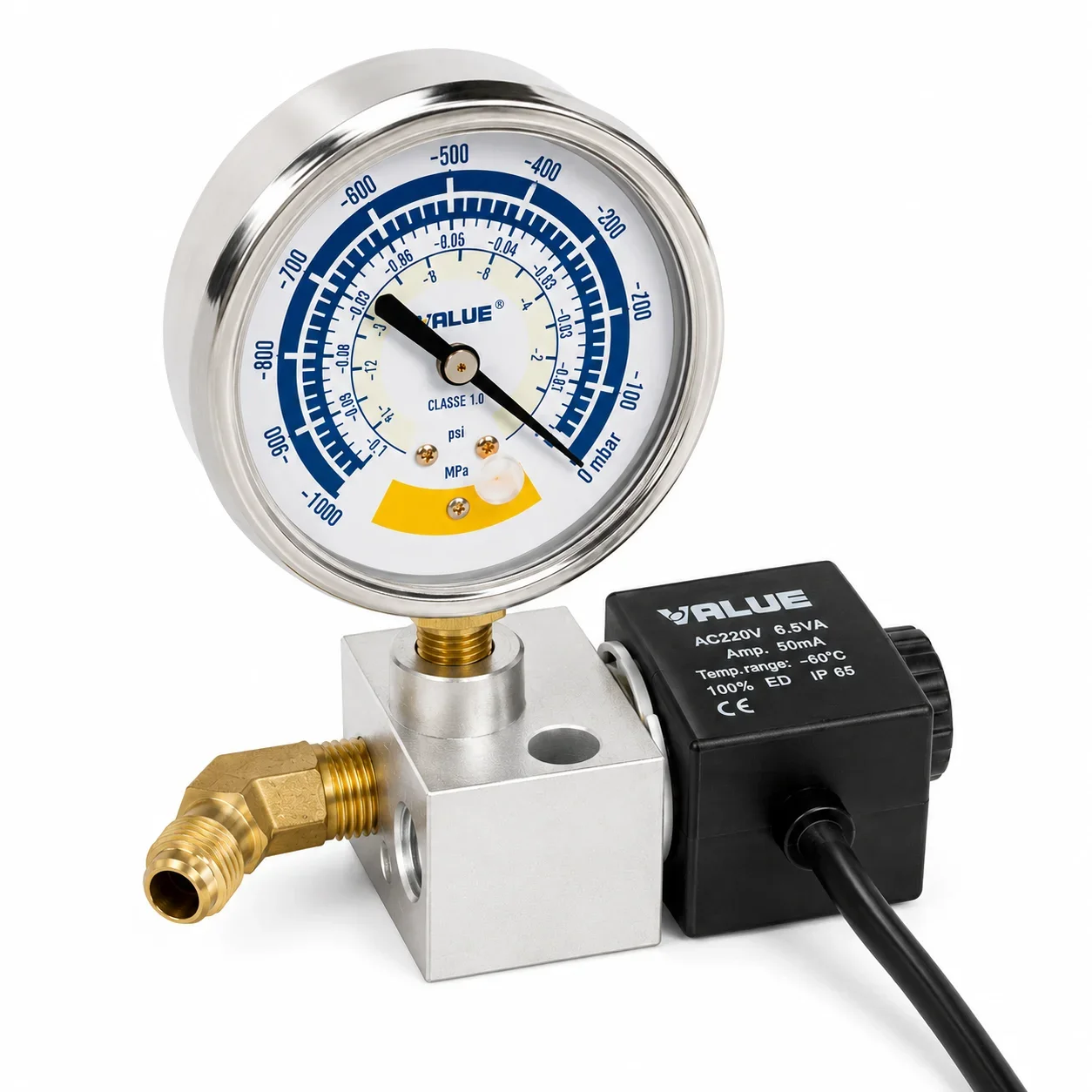Vacuum Pump Original Solenoid Valve VI180/280 Solenoid Valve Vacuum Gauge
