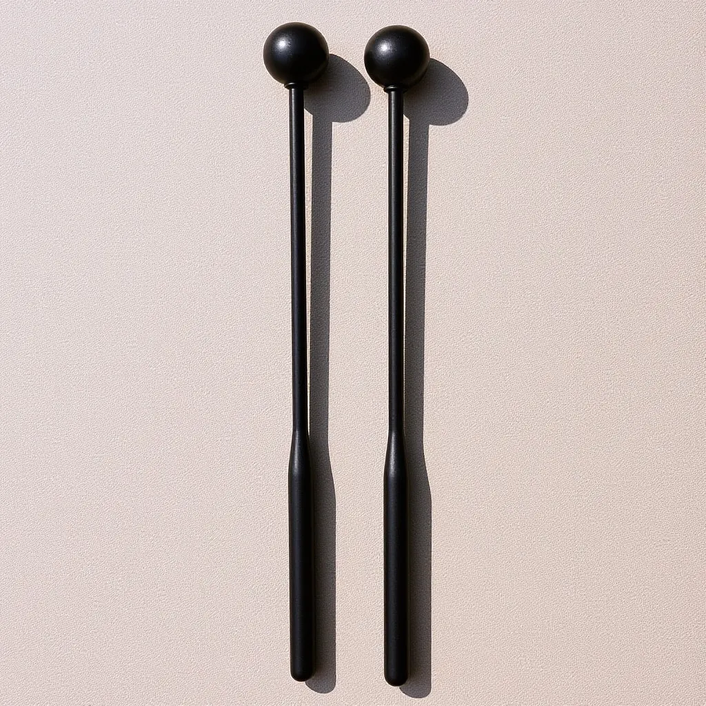 2Pcs Children's Drum Sticks Professional Tongue Drum Mallets Comfortable Balanced Percussion Instrument Mallets for Marimba