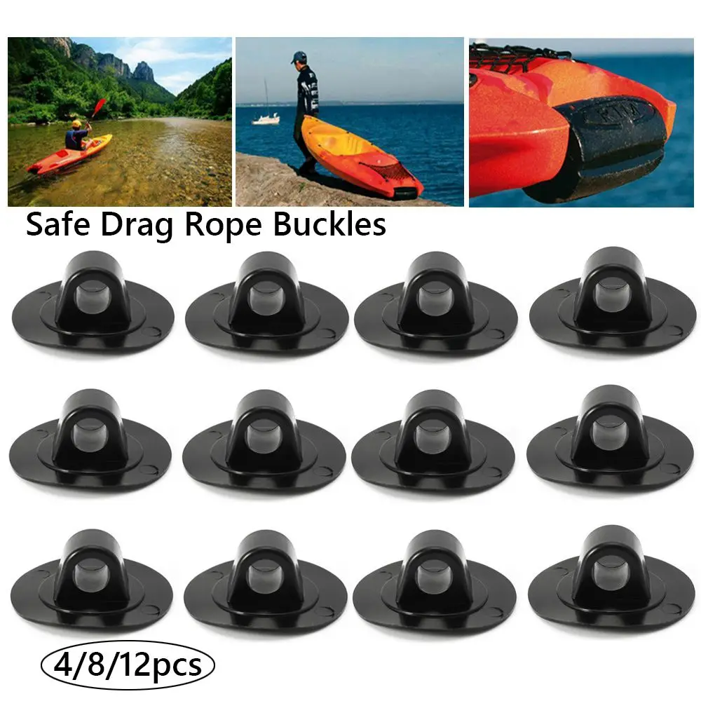 Plastic Water sports Fishing Kayak Accessory Inflatable Boat Accessories Rowing Boats Buttons Drag Rope Buckle Safe Hooks