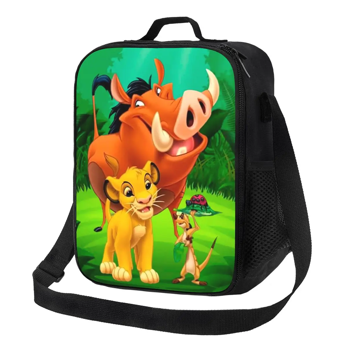 Custom The Lion King Portable Lunch box Women Leakproof Cooler Thermal Food Insulated Lunch Bag Office Work