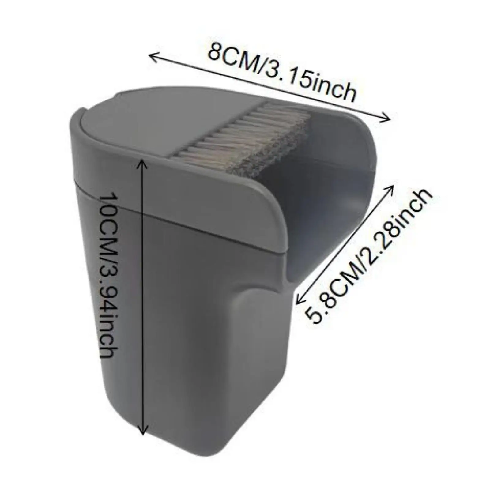 Desktop Mini Desk Trash Can Small Garbage Can 2 in 1 Broom Lid Lightweight Garbage Basket for Restaurant Cafe Bedroom Beside