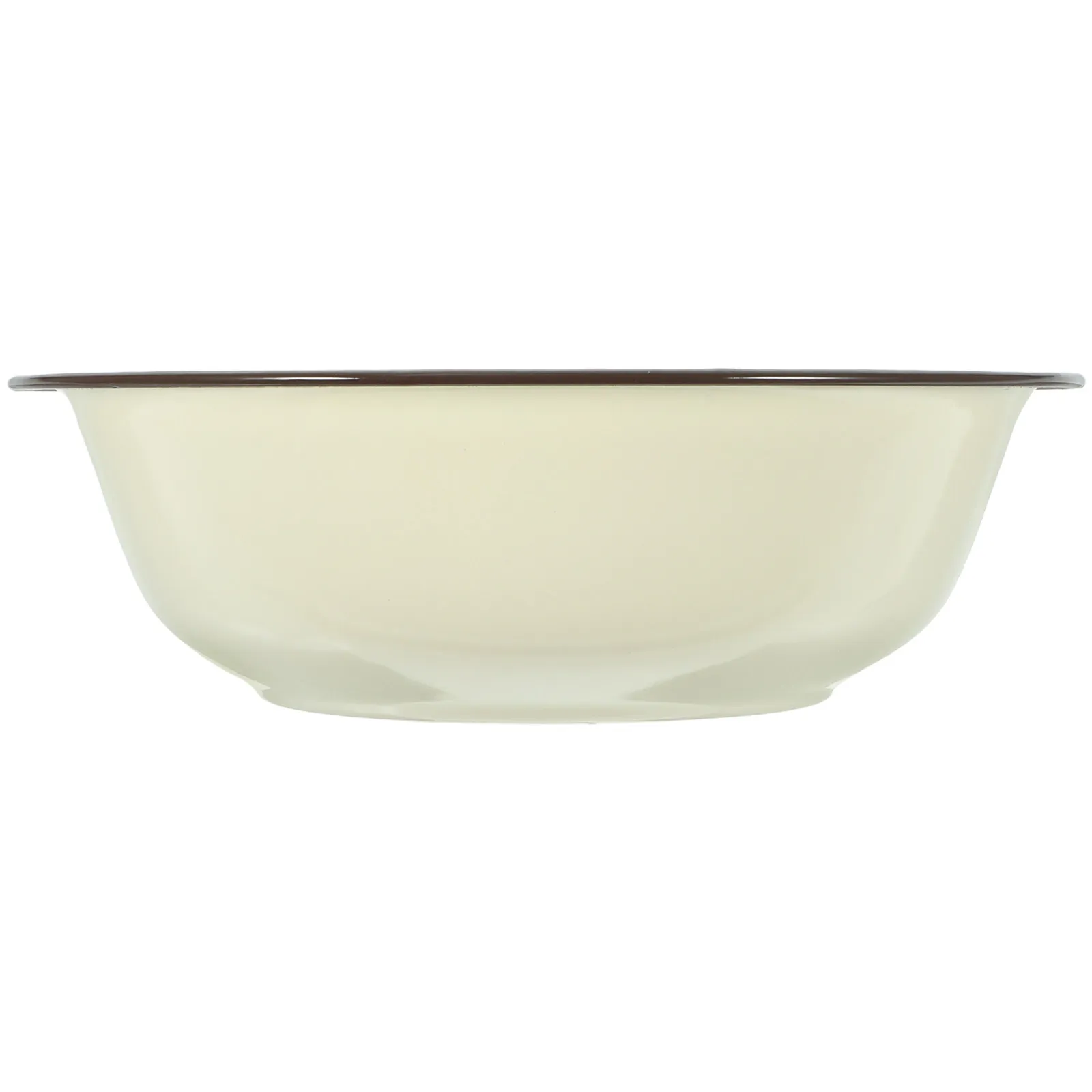 

Strong Hardness Enameled Basin Enamel Soup Basins Multipurpose Washing Basin for Kitchen Storage Rice Soup Fruit and Vegetable