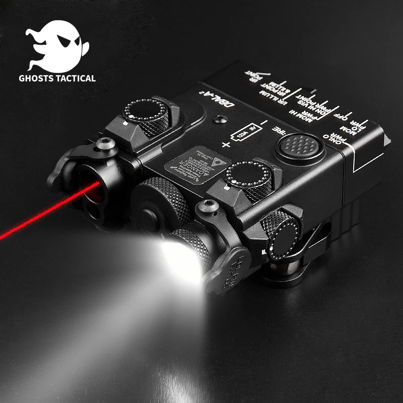 DBAL-A2 Tactical Metal Red Green Blue Dot IR Laser Aiming at high power flash LED White Light Strobe Hunting Weapon Light