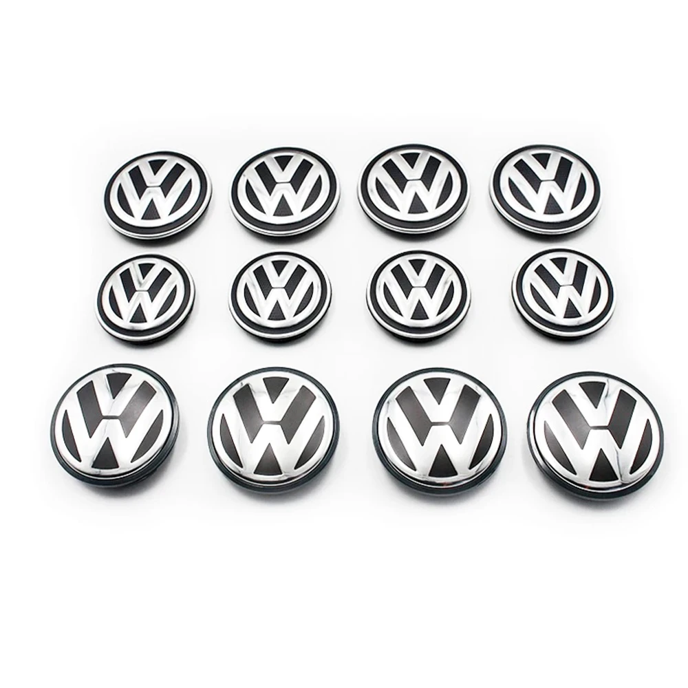 4PCS 55mm 56mm 65mm 70mm Car Wheel Center Caps Hubcap Cover for VW Volkswagen Jetta MK5 Golf Passat styling 3B7601171 1J0601171