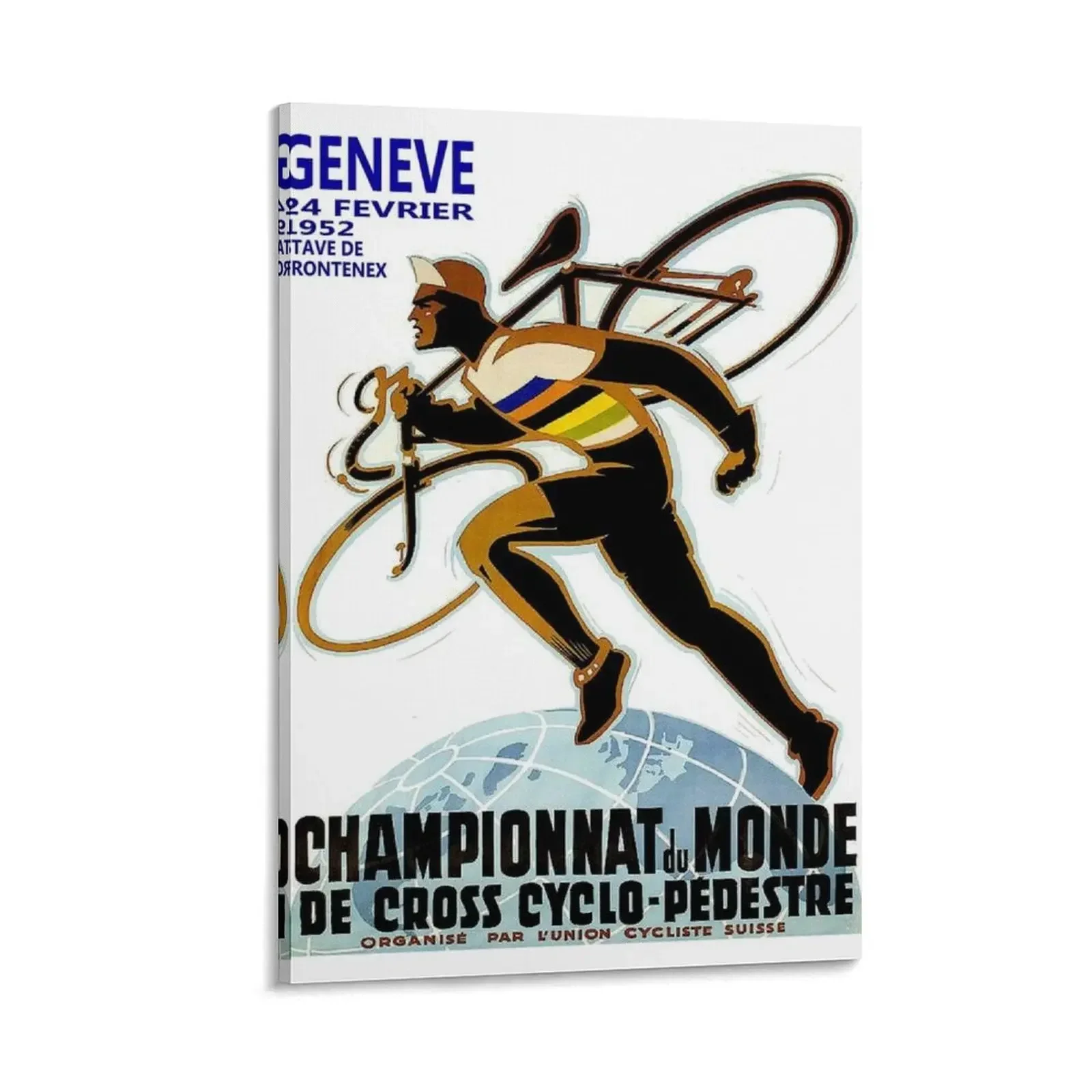 

CYCLOCROSS: Vintage Bicycle Racing Advertising Print Canvas Painting poster aesthetic bedroom decoration posters for room