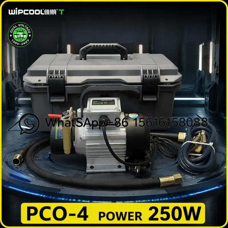 Original Wipcool Electric Fuel Pump Refrigerated Oil Manual Refueling Gun R4 PCO-4 R6 AC Service Tool for Automotive Repair