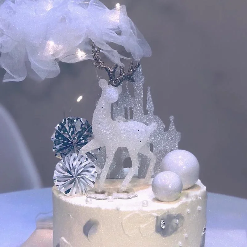 3 قطعة عيد الميلاد محاكاة سيكا الغزلان الرنة خرافة حديقة الدعائم الحيوان تمثال المنزل الأيائل متجر خزانة عرض الحلي