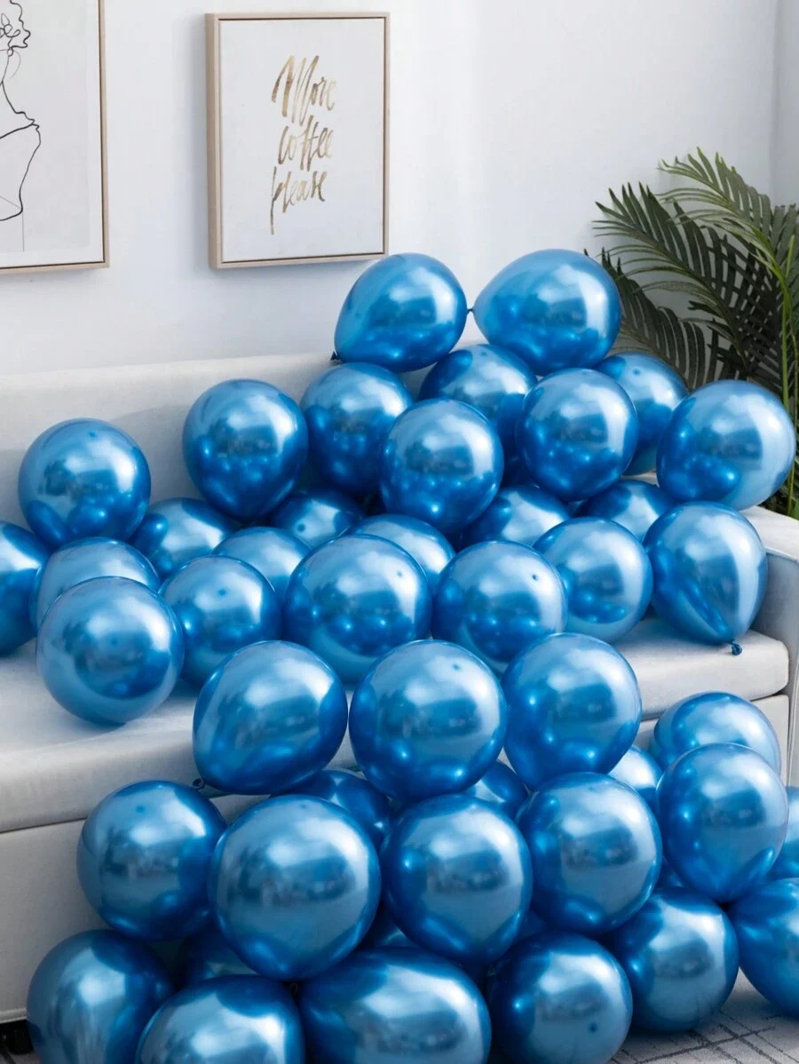 30/50/100 قطعة، 5 بوصة بالونات ذهبية معدنية، لبالون أو قوس، زينة عيد الميلاد، زينة الحفلات، بالون الزفاف