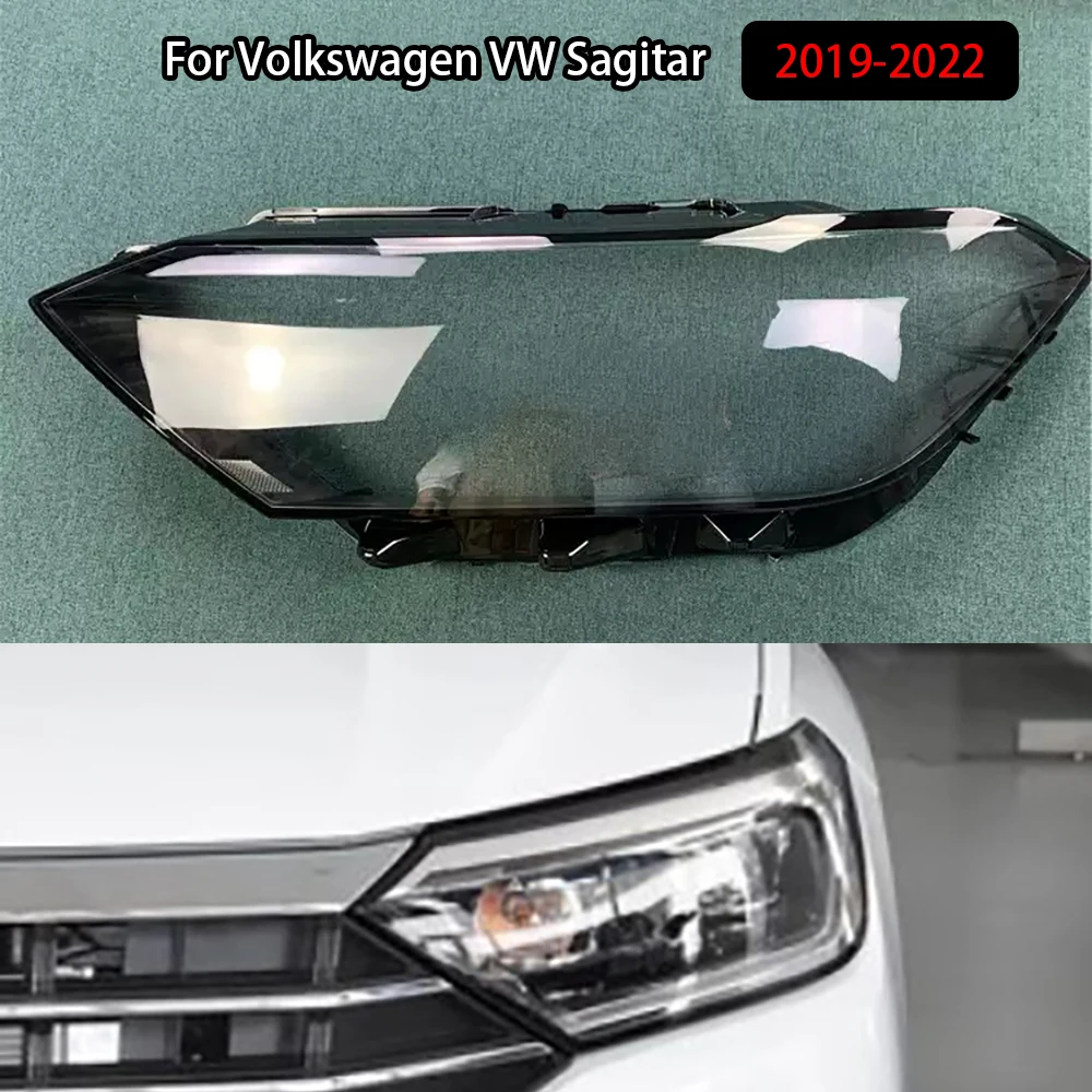

For Volkswagen VW Sagitar 2019-2022 Transparent Headlamp Lamp Shell Lens Headlight Cover Plexiglass Replace Original Lampshade