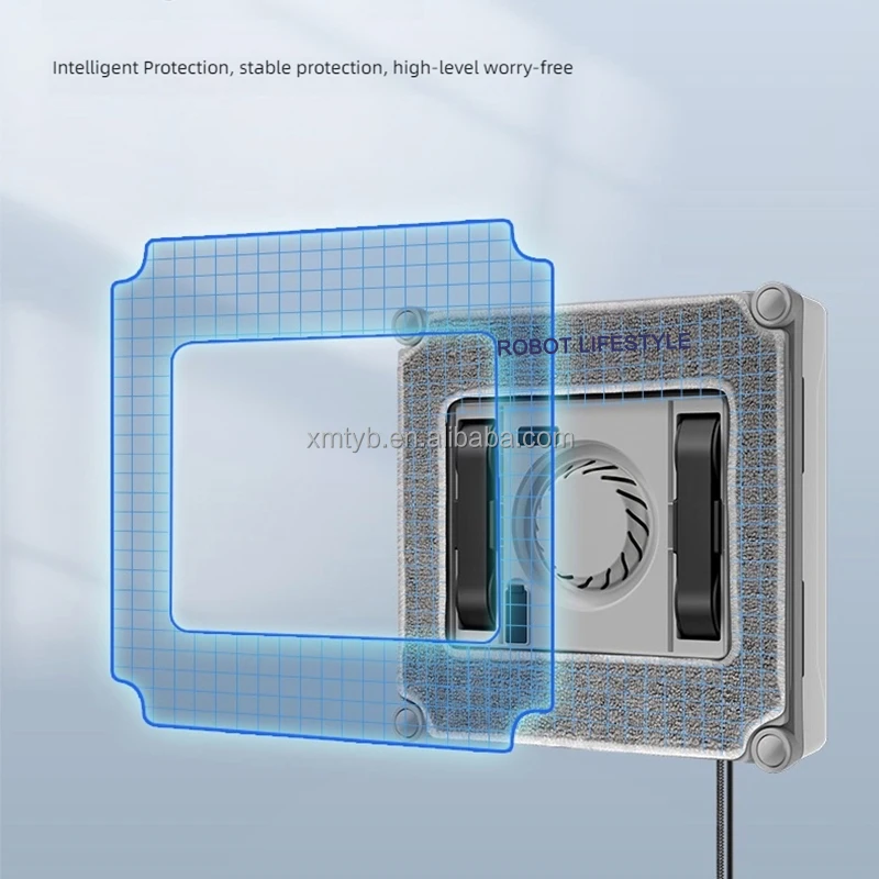 Automatic Intelligent Window Cleaning Robot Home Bidirectional Water Spray Electric Remote Control Window Cleaning Machine