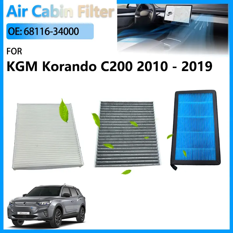 

68116-34000 6811634000 HEPA Car Air Conditioning Cabin Filte For KGM Korando C200 SsangYong Korando C New Actyon 2010 - 2019 2.0