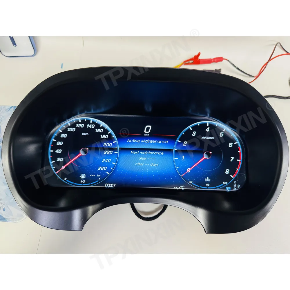 Full New Upgrade12.3 Inch LCD Digital Cluster For Mercedes-Benz Vito 2016-2023 Car LCD Instrument Panel Speedometer Dashboard