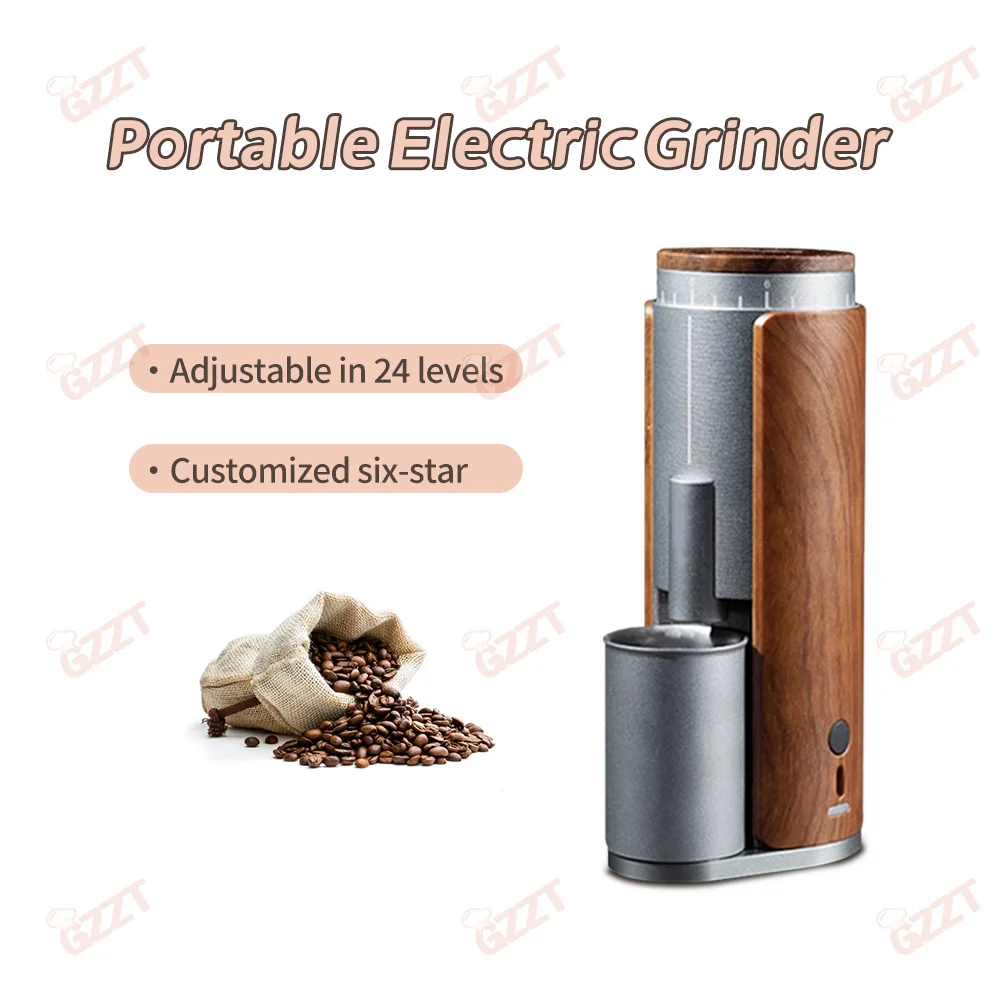 

GZZT электрическая кофемолка перезаряжаемая кофемолка для зерен 38 мм из нержавеющей стали заусенцы для эспрессо шлифовальная машина с постоянной скоростью для дома