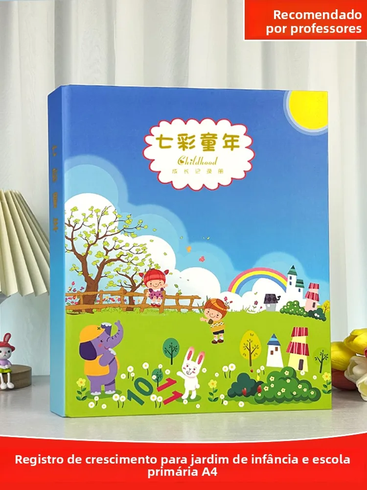 libro-di-crescita-a4-manuale-sulla-crescita-del-bambino-album-a-fogli-mobili-per-l'asilo-la-scuola-elementare-e-il-diploma-album-commemorativo