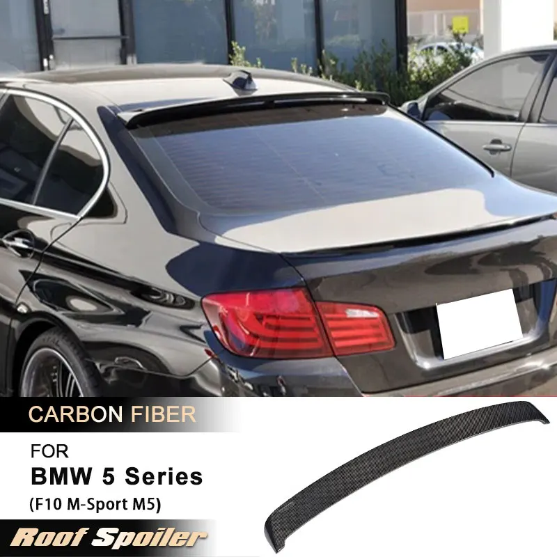 

Car Rear Roof Spoiler Wings for BMW 5 Series F10 M-Sport M5 2010-2016 Racing Rear Spoiler Roof Wing Lip Body Kit Carbon Fiber