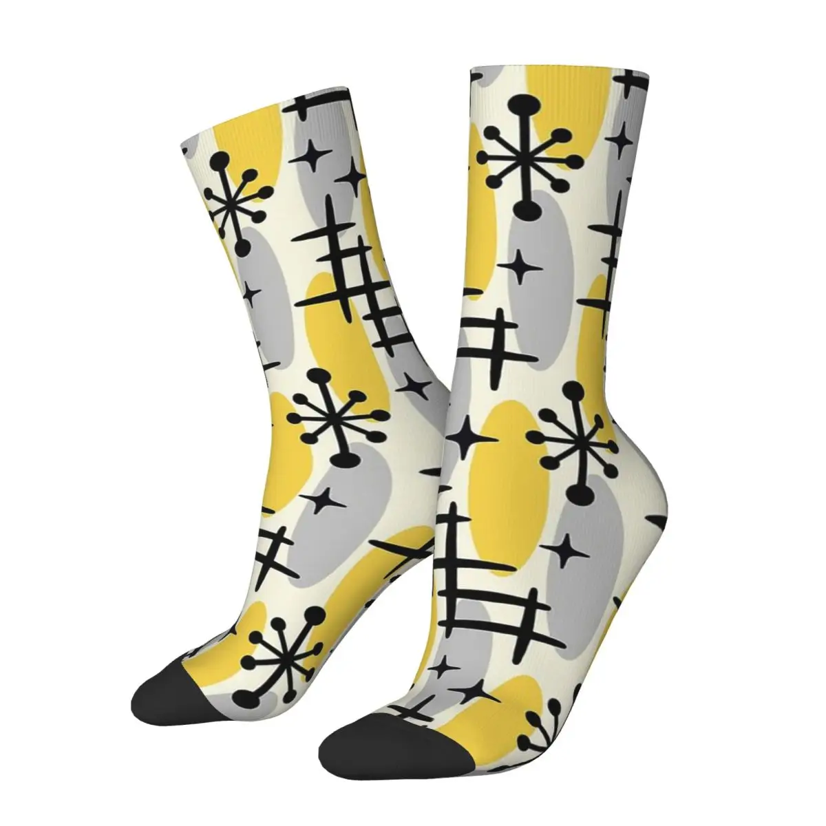 

Colorful Mid Century Modern Cosmic Surfer Pattern Geometric Patterns Socks Shopping 3D Print Boy Girls Mid-calf Sock