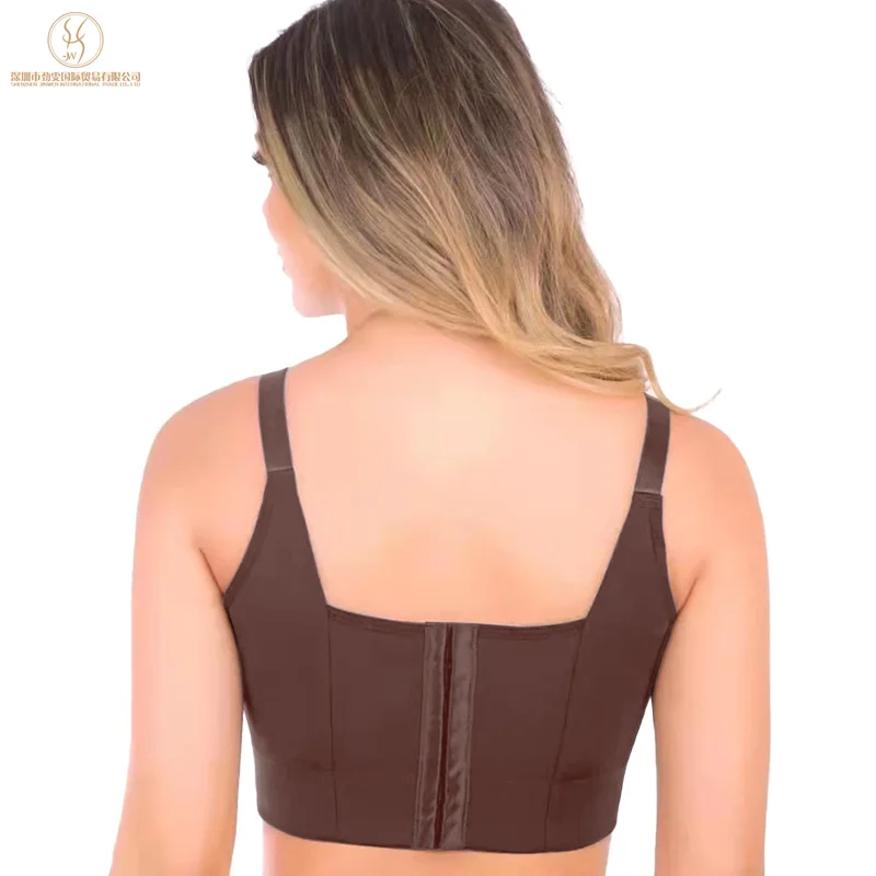 プッシュアップブラジャー女性のためのコルセットトップシェイプウェアブラジャーワイドバックサポート姿勢 B C D E F カップ Soutien 峡谷ファムブラジャー