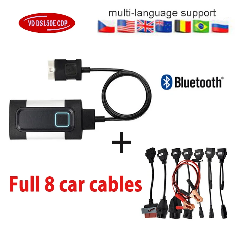 VdIJk Autocoms Pro nuevo Vci para Tnesf Delphis Orpdc Vd Ds150e Cdp Usb Bluetooth 2021.11 Obd Obd2 escáner herramientas de diagnóstico de coches