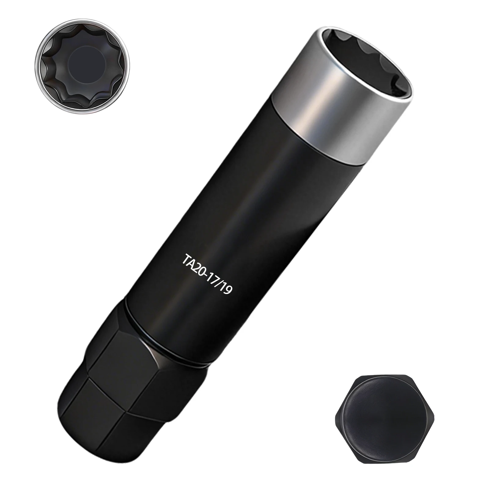 10 Spline Lug Nut Key Set, 10 Spline Lug Nut Socket for Passenger Cars, SUVs and Trucks, Double Layer Reinforcement