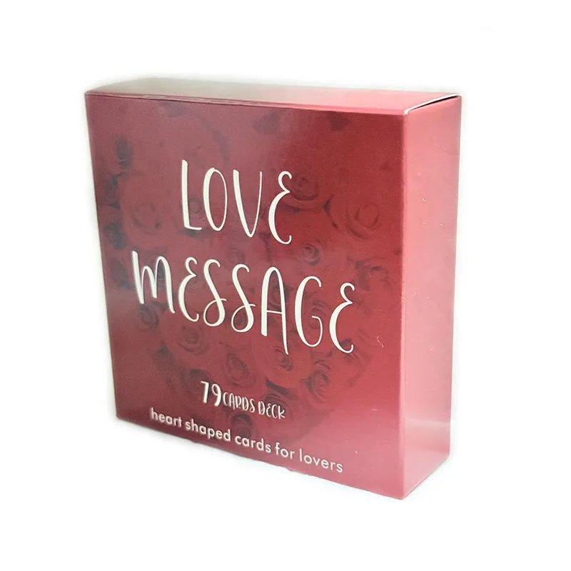 New Love Message oracle deck 79 cards deck Heart shaped cards for lovers rose flower cover