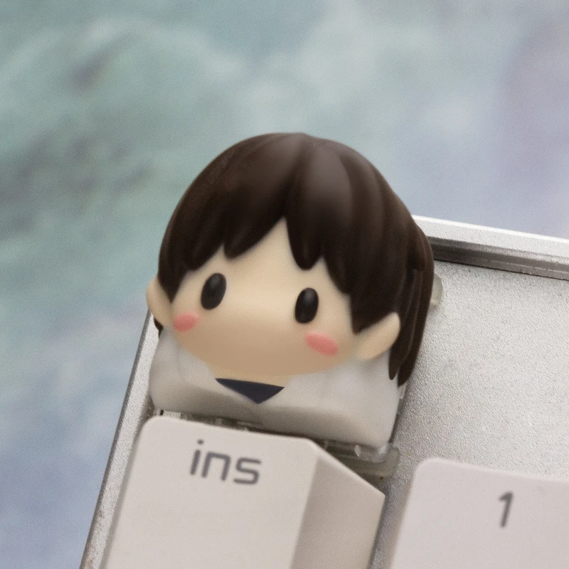 Nieuwe NEON GENESIS EVANGELION Keycap Anime Gepersonaliseerde Keycap Mechanische Toetsenbord Keycaps Hars ESC Accessoires Decoratie Geschenken