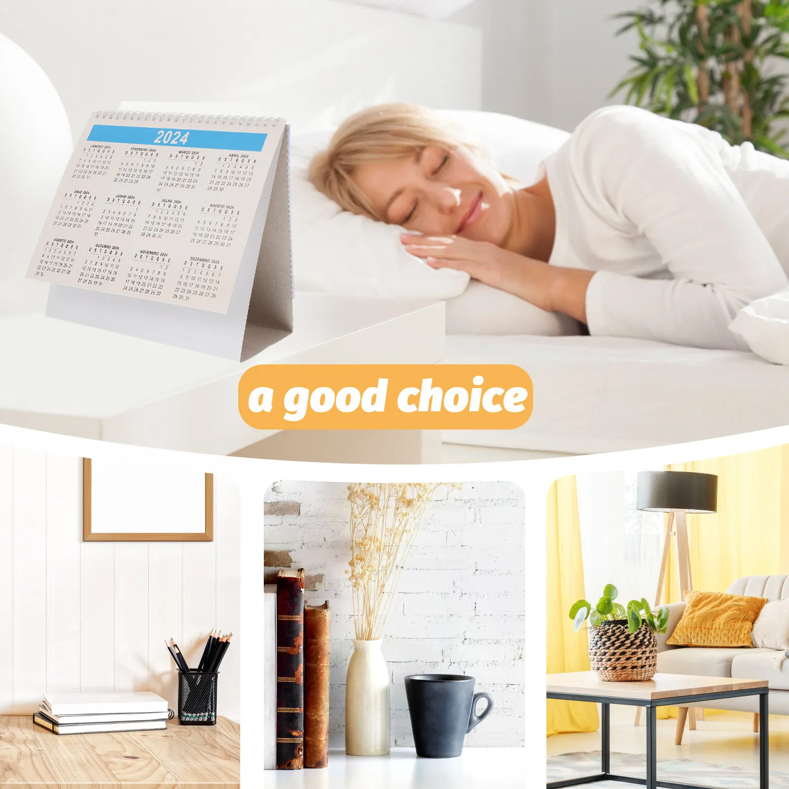 

Creative Calendar Decor Cute Desk Daily Aesthetic Academic Calander Classroom Standing Decorative Office