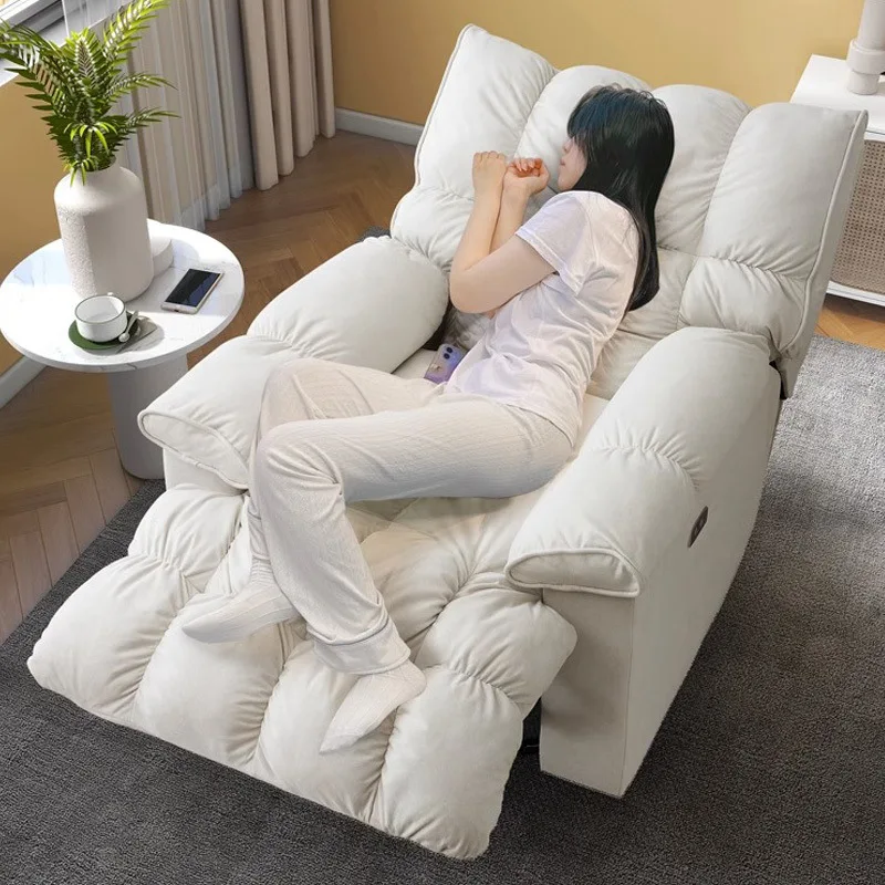 Multifunctional lazy space sofa chair rotating living room leisure electric single small apartment sofa rocking chair can sleep