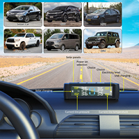 Smart car TPMS tire pressure monitoring system solar digital clock LCD display car tire pressure temperature safety alarm system