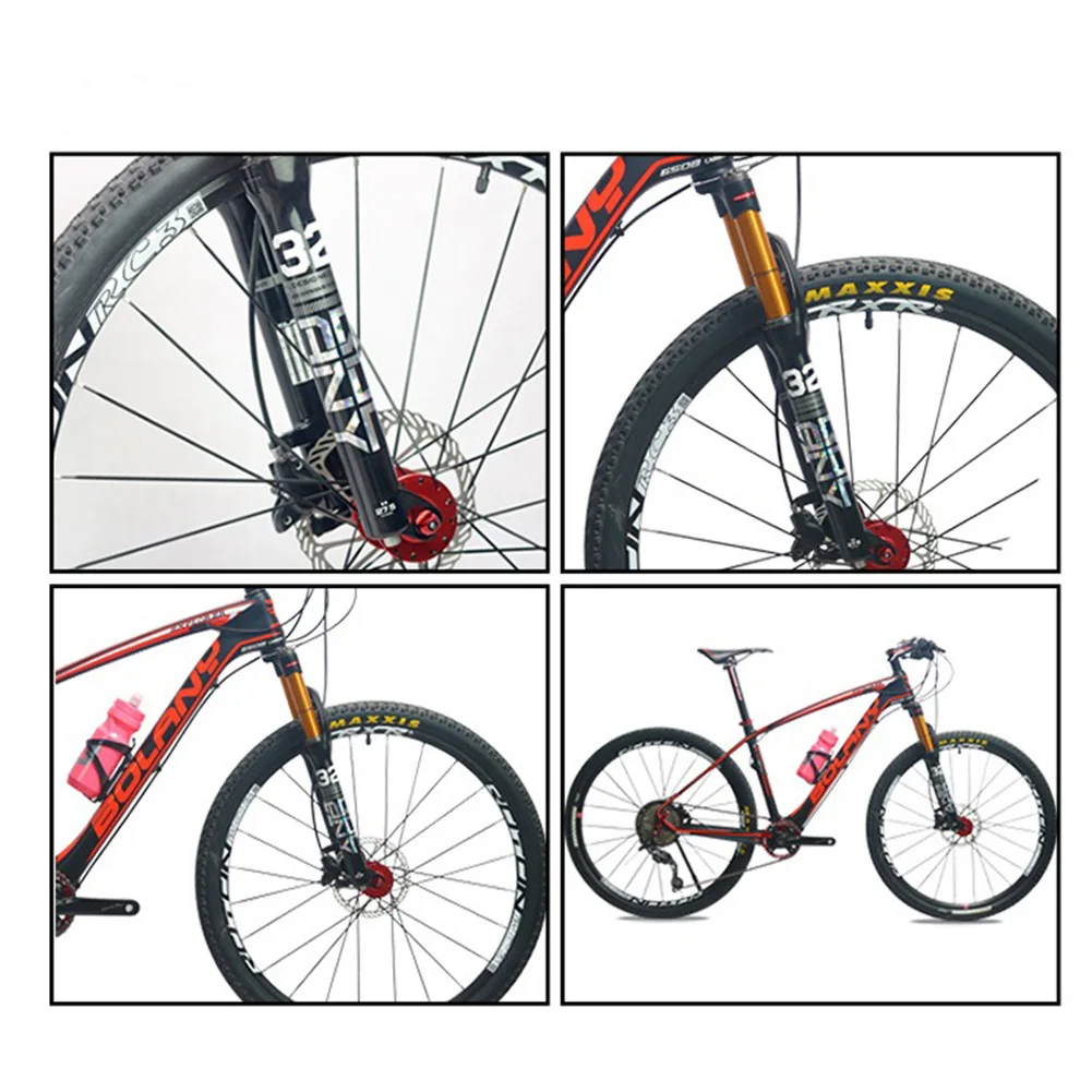 24 Inches Bicycle Front Fork Shock Absorbing Aluminum Alloy Mechanically Locking Suspension Fork Disc Brake Travel 100mm