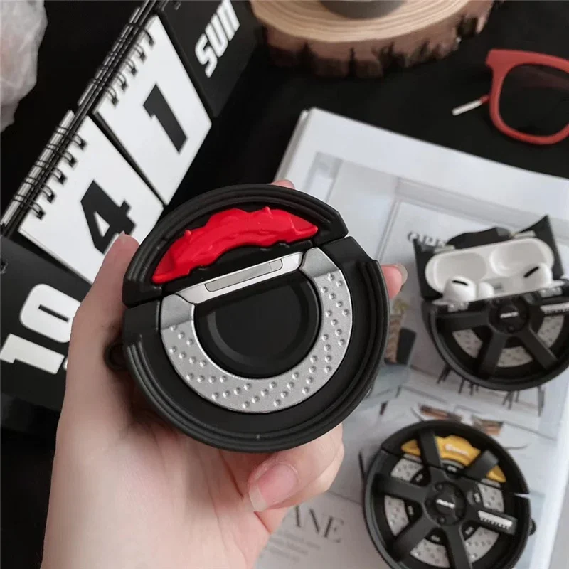 Personalized Creative Tires Case for AirPods 4 3 Airpod Pro 1 2 3 Bluetooth Earbuds Charging Box Protective Earphone Case Cover