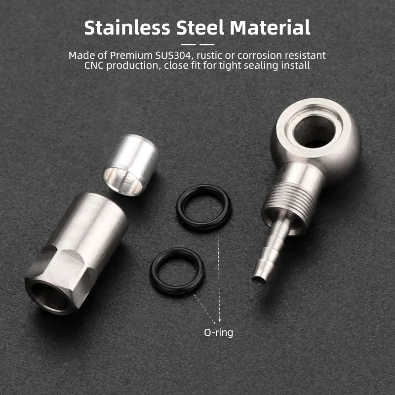 Bangjo Connectors for Magura MT4 MT5 CT5 MT7 MT8 Hydraulic Disc Brake Caliper DIY Hose Install Lever Repair Stainless Steel Bolt