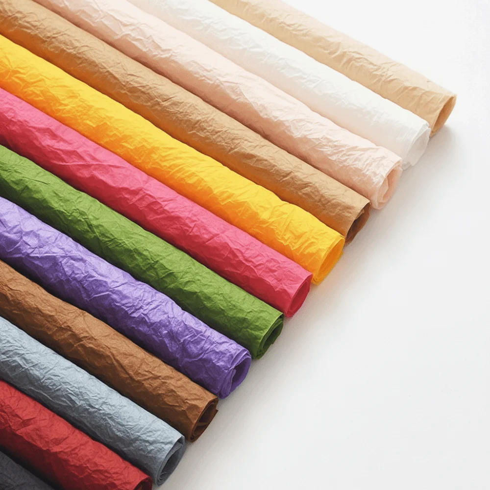 

5pcs Pleated Design Flower Wrapping Paper High End Fluffy Bonquet Wrapping Paper Disposable Solid Color Floral Gift Wrap Paper