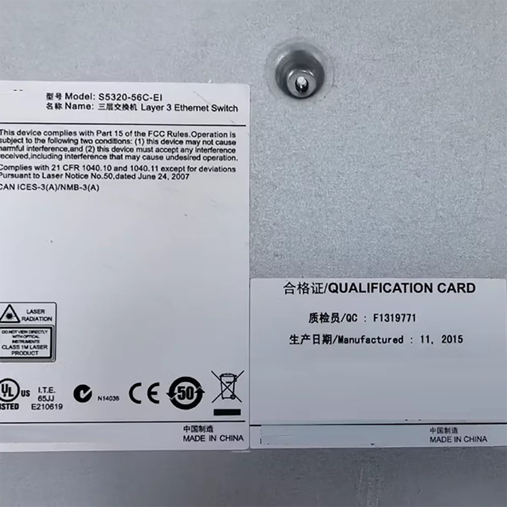 S5320-56C-EI 48 Gigabit Ethernet 4 SFP+10G Layer 3 VLAN Network Management Switch