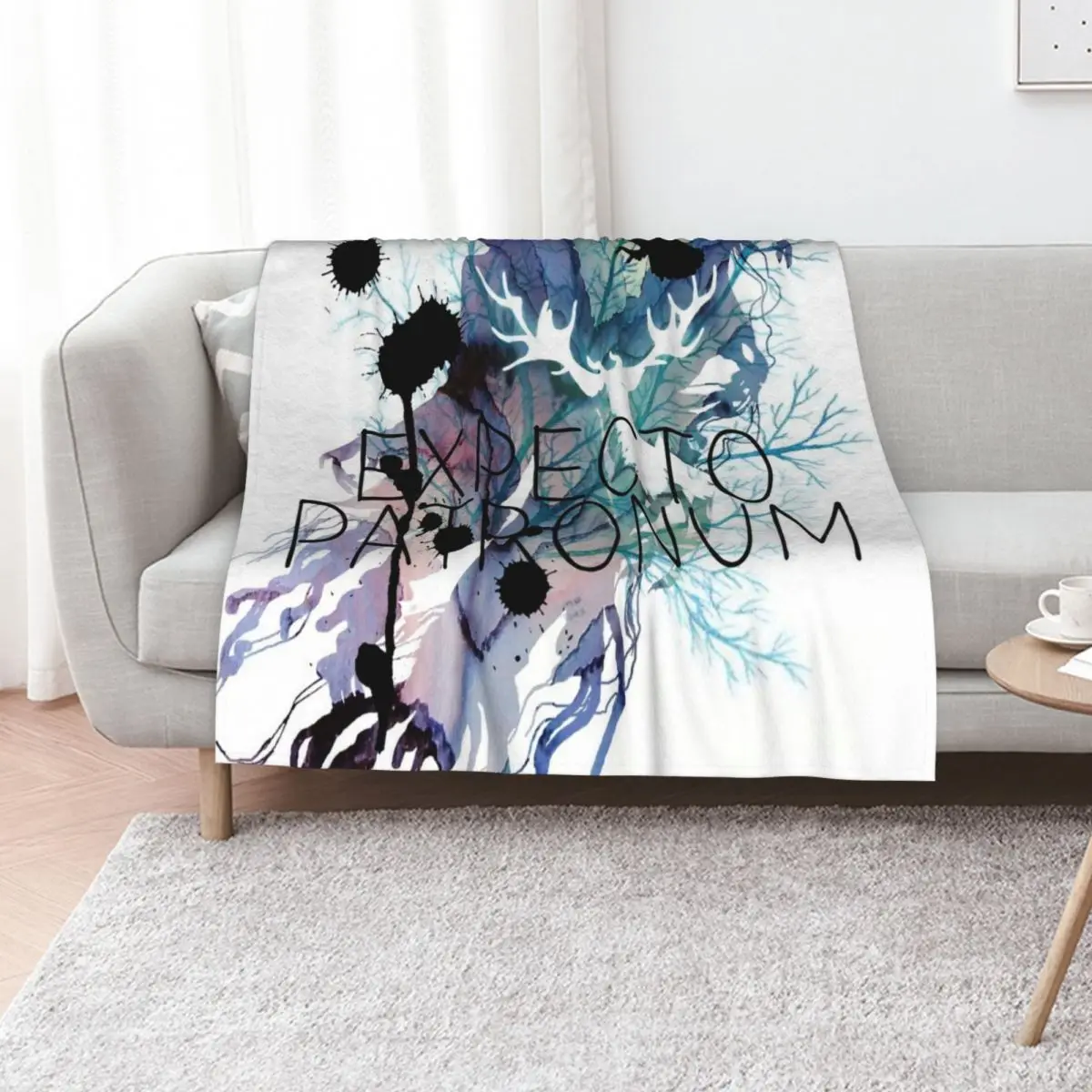 EXPECTO PATRONUM HEDWIG WATERCOLOUR Throw Blanket Giant Sofa Custom christmas decoration Bed anime Heavy Blankets