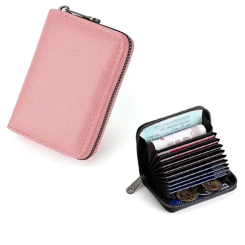 

9/18 Card Slot Men Women Coin Pouch Wallets Bag Organizer Cards Holders PU Business Bank Credit Bus ID Card Holder Cover Bags