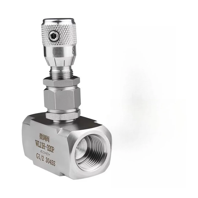 304 stainless steel inner wire trimming valve graduated regulating internal thread graduated needle angular flow control