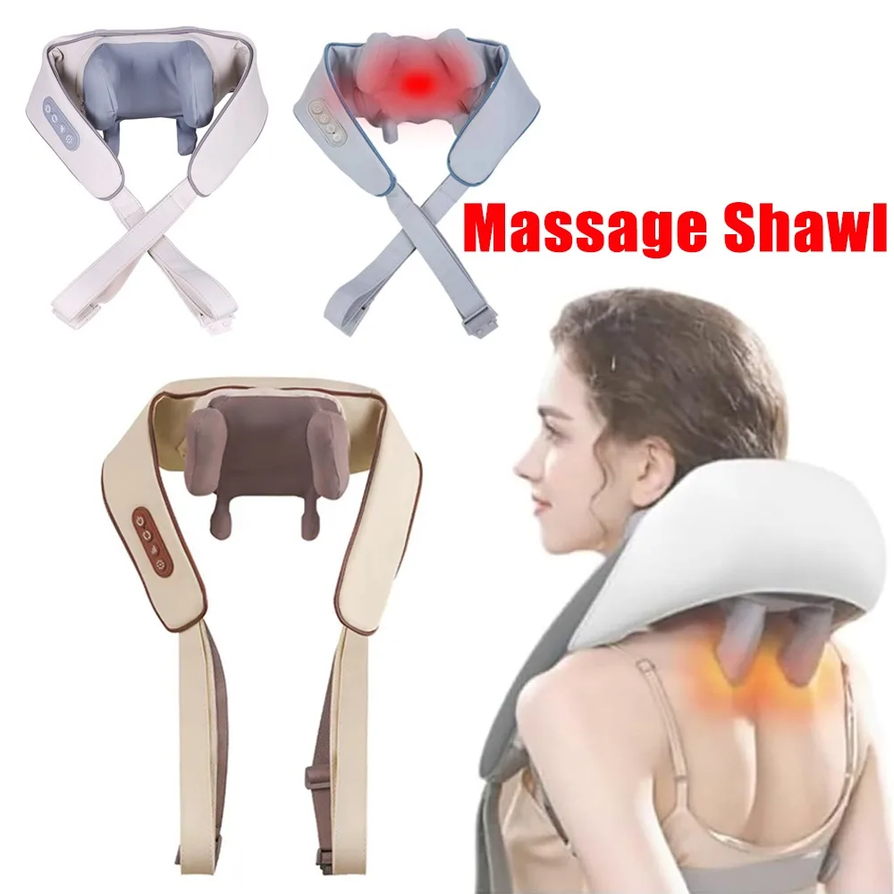 

Новинка 2023 года, массажер для шеи, лимфатический массажер, глубокий массажер шиацу, беспроводной массажер для шеи с подогревом и регулируемой скоростью теплового массажа