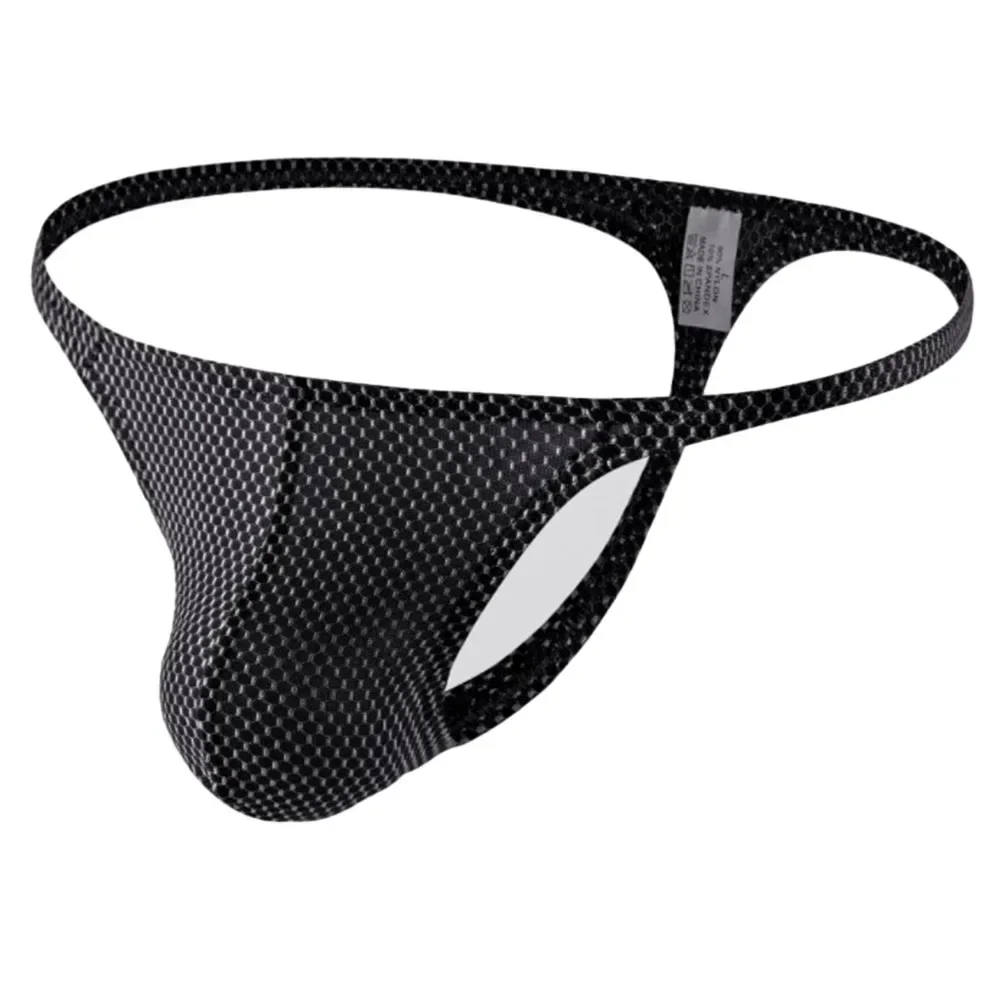 Oepn-Tanga Sexy para Hombre, Bikini, ropa interior, bolsa de cintura baja, Tanga, bragas con espalda en T, lencería erótica para Hombre