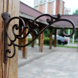 JD Wall Hook Decoration Jd Cast Iron Metal European Retro Flower Home 1 Courtyard Garden Style