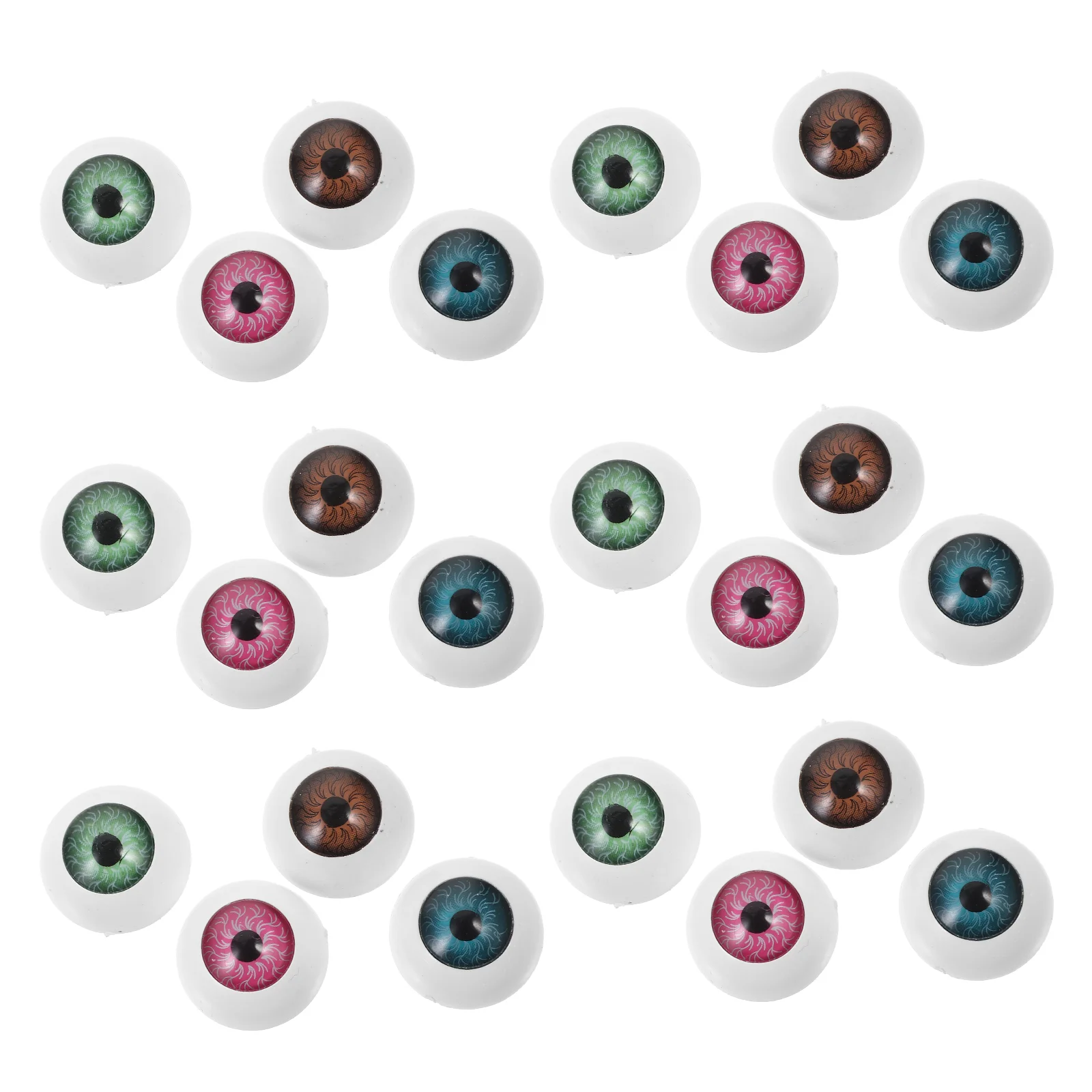 40 Pcs Halloween Eyeball Plastic Horror Simulated Acrylic Eyes Decor Wear-resistant Fake Eyeballs Props Interesting