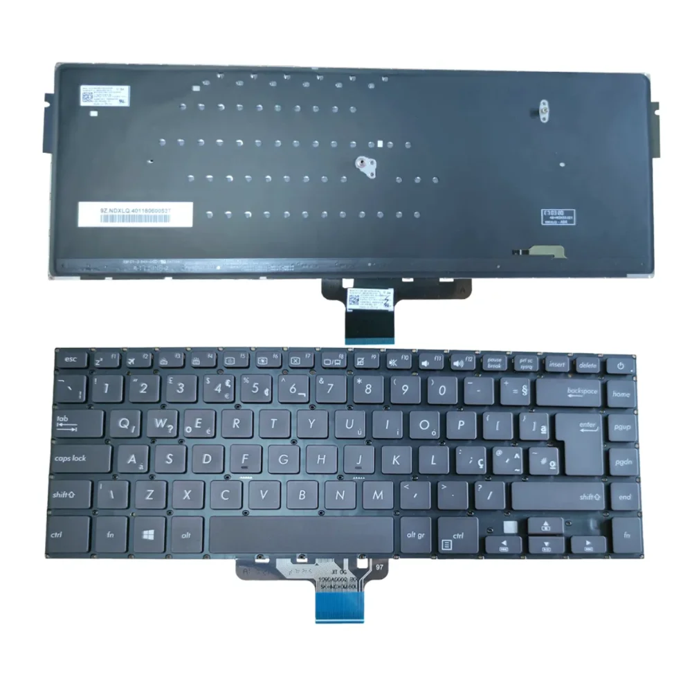 

Notebook Brazil keyboard backlight for ASUS VivoBook X510 X510UF X510UN S510 F510UA X510UA Brazilian Backlit Keyboard 4626UK00