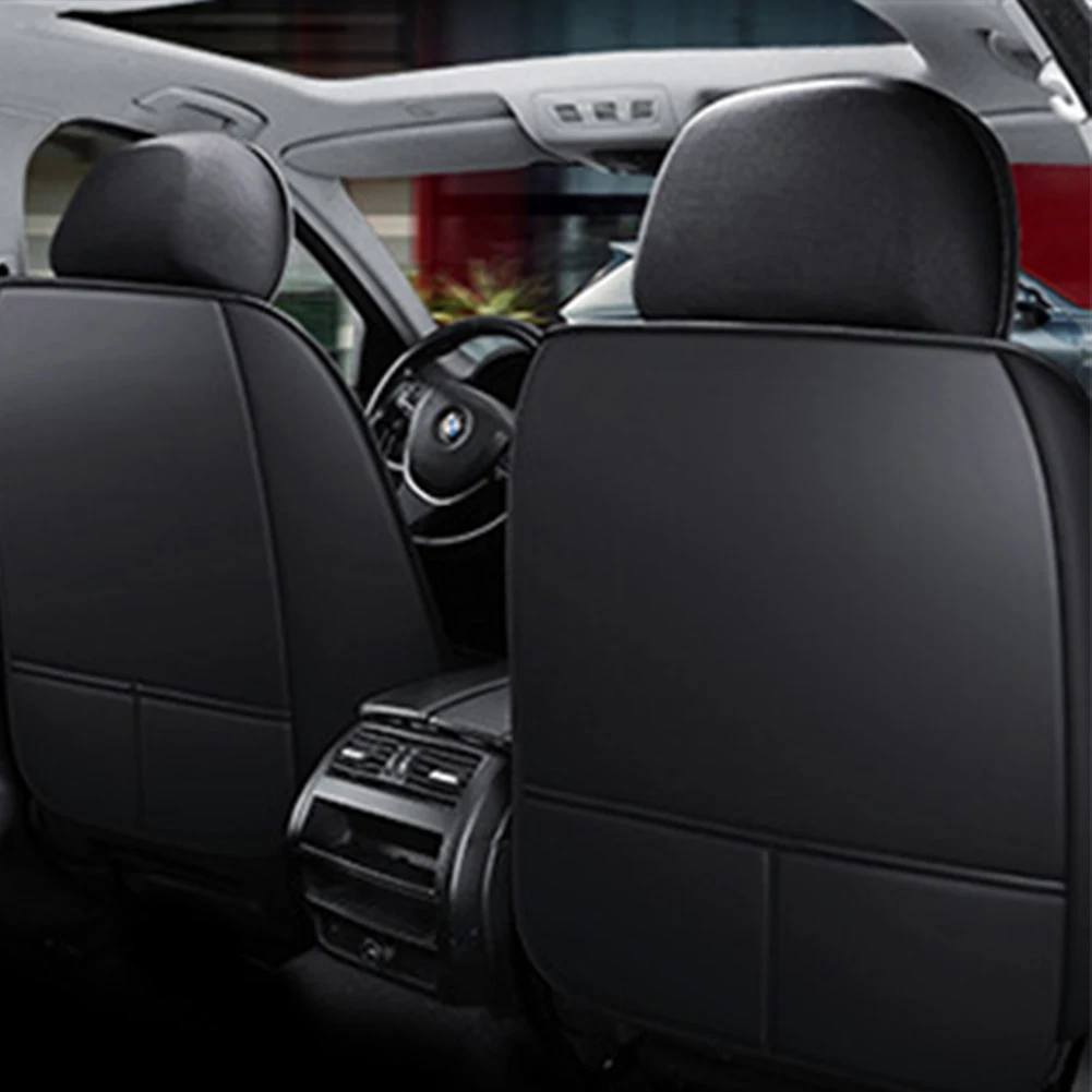 

11Pcs 5 Seats Car Seat Covers Leather Front Rear Seats Protective Covers Seat Cushion Protector Fit for Sedan SUV Pick-Up Truck