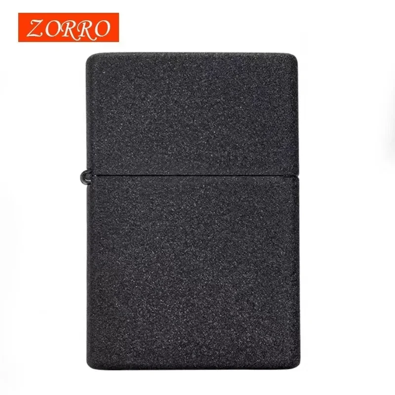 ZORRO ZC9 ultradunne brander, retro messing creatieve ouderwetse slijpsteen winddichte aansteker