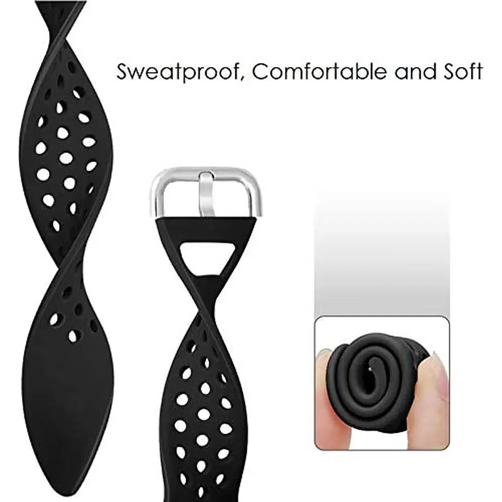 20 مللي متر سيليكون تنفس حزام ساعة اليد ل Amazfit بيب U برو سوار استبدال حزام الساعات Correa ل Amazfit بيب U برو الفرقة Acce