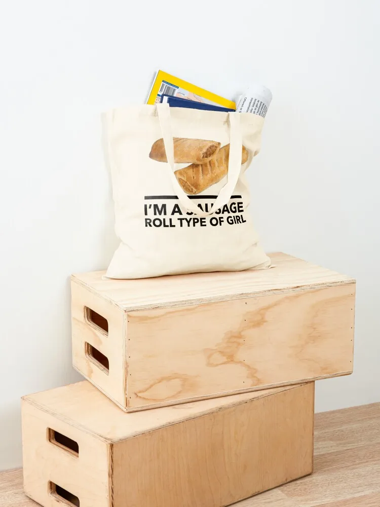 Sausage Roll Girl Tote Bag Custom bag Candy bags Big bag tote bags cloth bags