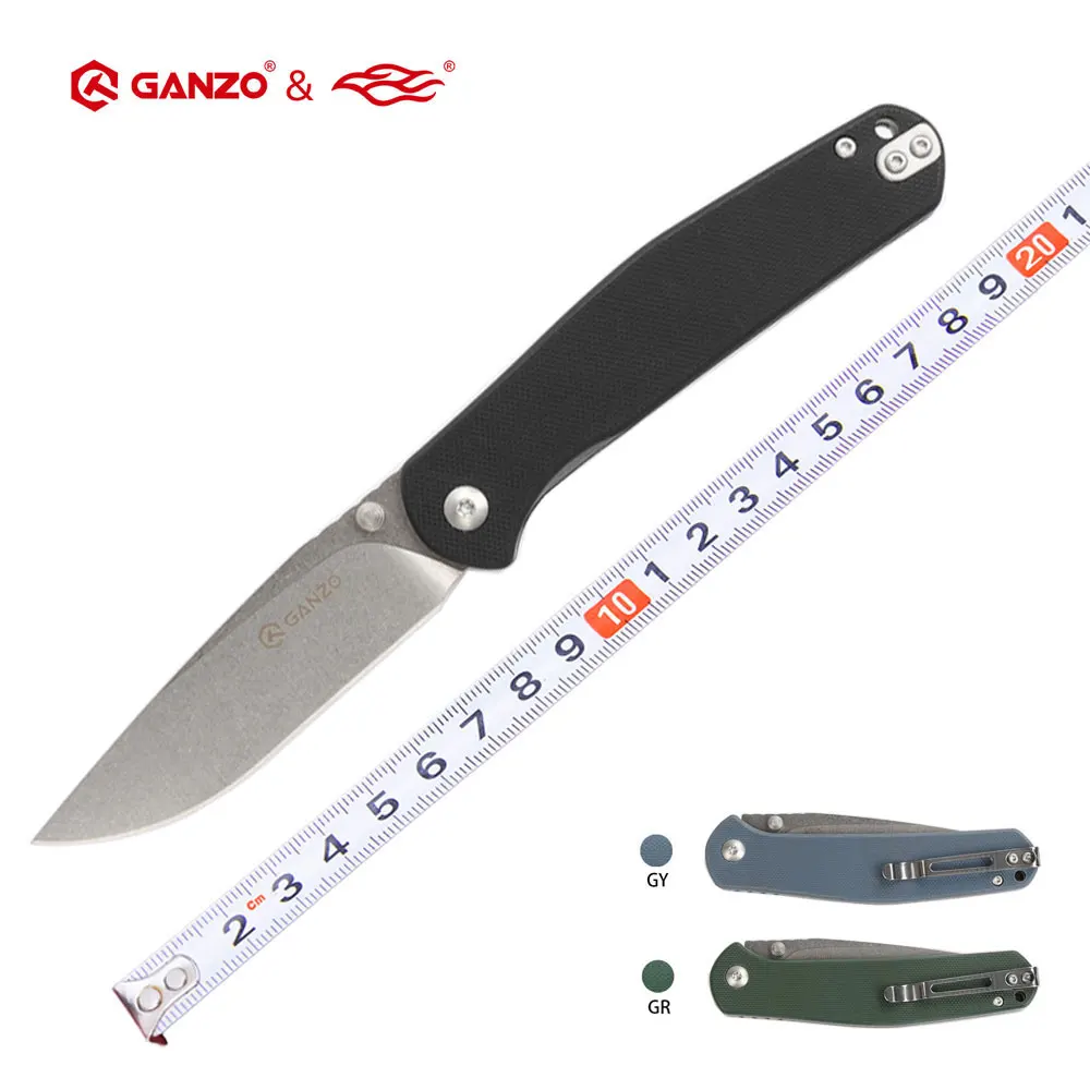 Ganzo G6804 8CR14 blade G10 Handle EDC Folding knife Survival Camping tool Hunting Pocket Knife tactical edc outdoor tool